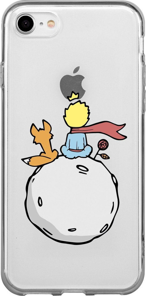 İphone Se Küçük Prens Desenli Şeffaf Telefon Kılıfı