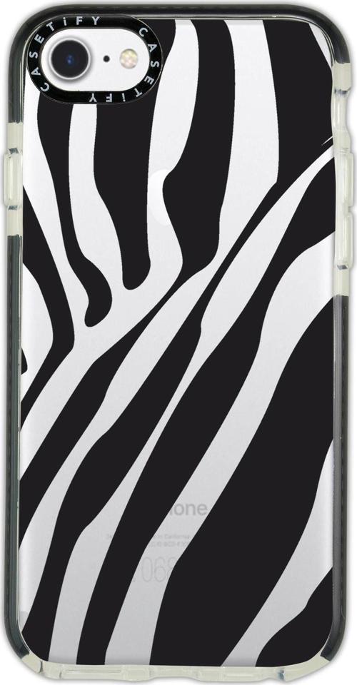 İphone 6 Casetify Zebra Desenli Anti Shock Premium Silikonlu Siyah Kenar Detaylı Telefon Kılıfı