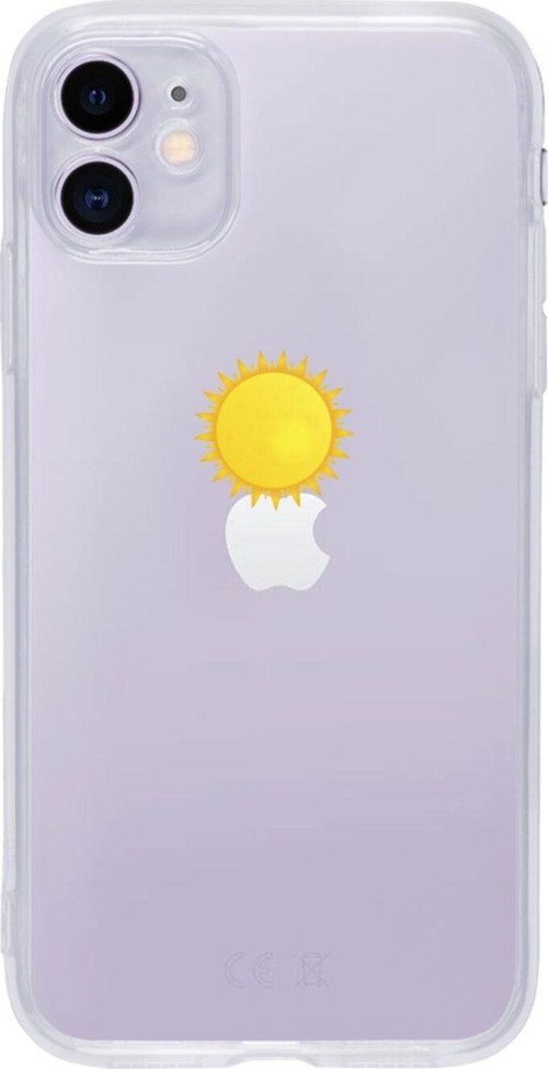 Iphone 11 Sun Tasarımlı Şeffaf Telefon Kılıfı