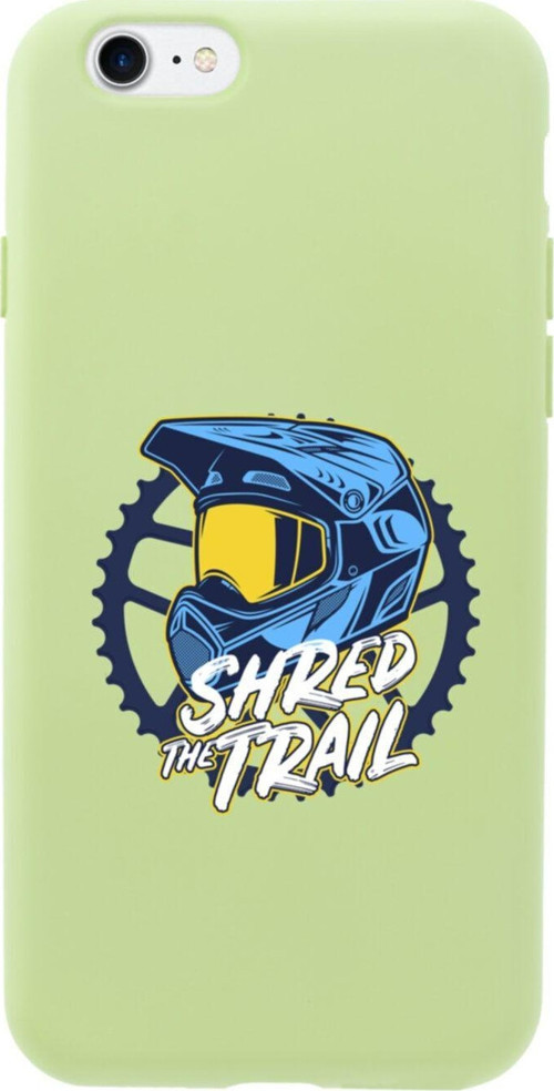 İphone Se Shred The Trail Tasarımlı Yeşil Telefon Kılıfı