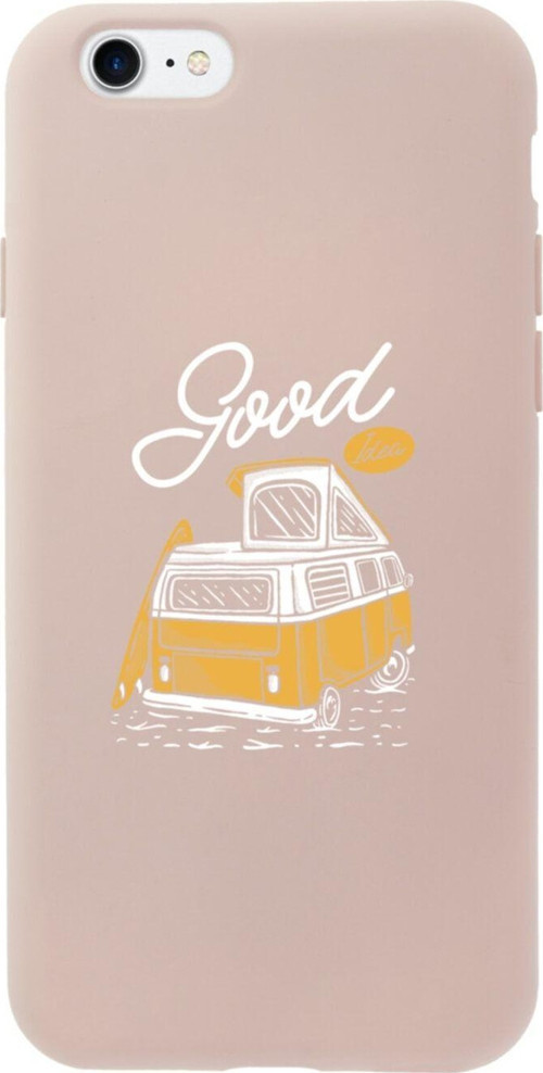 İphone 8 Good Karavan Tasarımlı Pembe Telefon Kılıfı