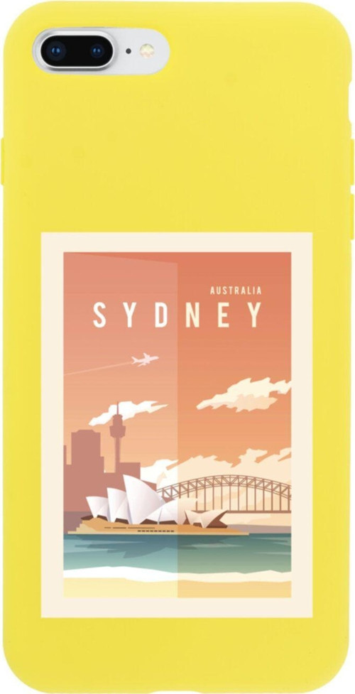İphone 7 Plus Sydney Tasarımlı Sarı Telefon Kılıfı
