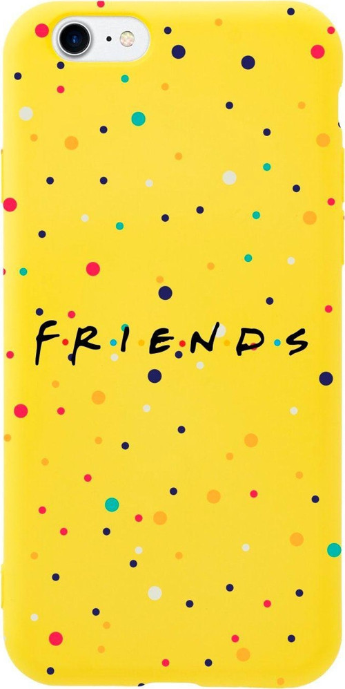 İphone Se Friends Tasarımlı Sarı Telefon Kılıfı