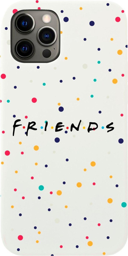 Iphone 12 Pro Friends Tasarımlı Beyaz Telefon Kılıfı