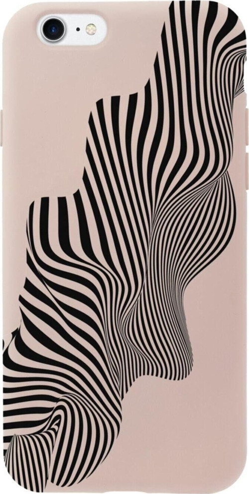İphone 8 Local Zebra Tasarımlı Pembe Telefon Kılıfı