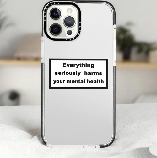 İphone 14 Pro Max Everything Desenli Casetify Darbe Emci Silikonlu Telefon Kılıfı