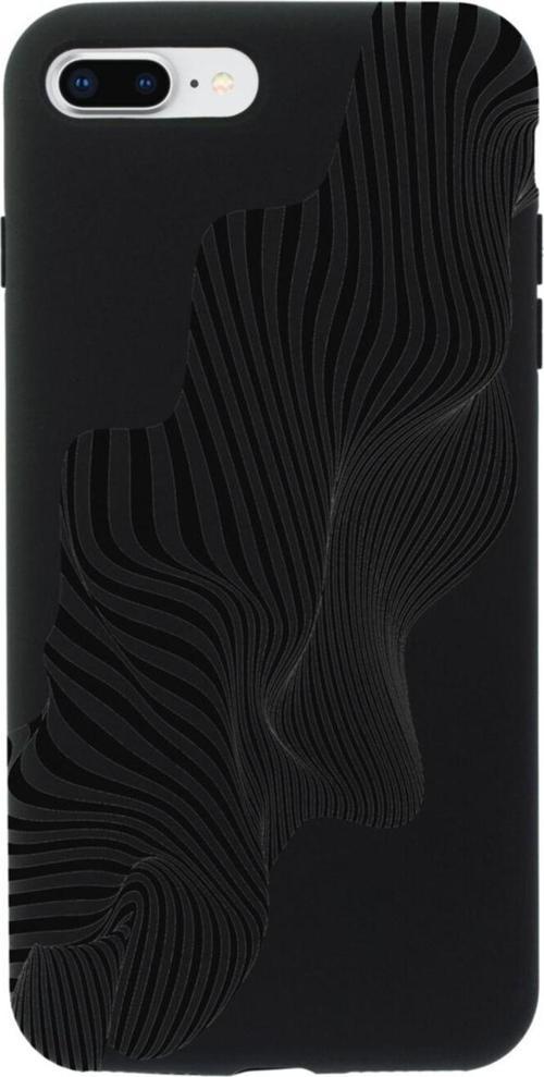 İphone 7 Plus Local Zebra Tasarımlı Siyah Telefon Kılıfı