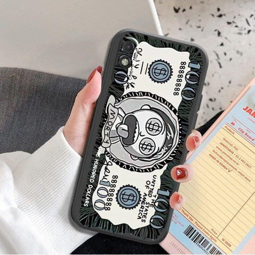 Iphone 11 Kamera Korumalı Ultra Morty Dolar Dayanıklı Baskılı Kılıf - Siyah