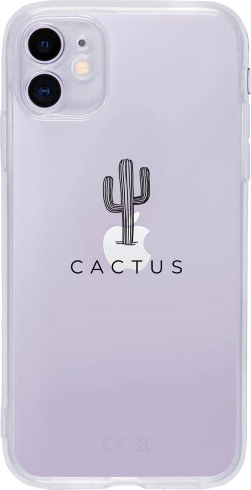 Iphone 11 Cactus Şeffaf Telefon Kılıfı