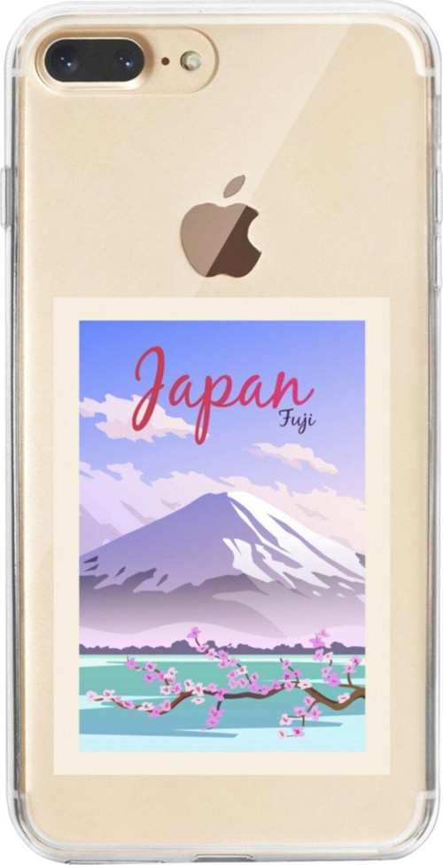 İphone 8 Plus Japan Fuji Şeffaf Telefon Kılıfı