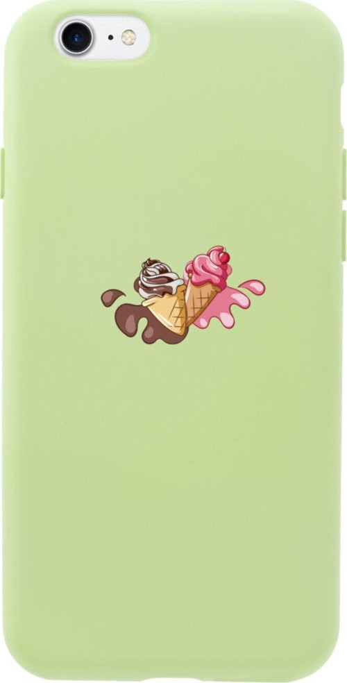 İphone 8 Ice Cream Tasarımlı Yeşil Telefon Kılıfı