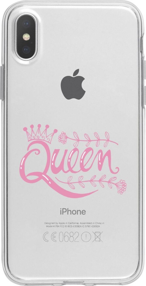 İphone Xs Queen Şeffaf Telefon Kılıfı