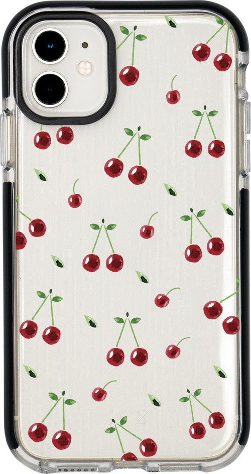 İphone 12 Uyumlu Kiraz Candy Bumper Silikonlu Telefon Kılıfı