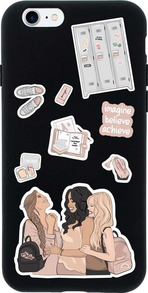 İphone 8 Best Sisters Tasarımlı Haki Telefon Kılıfı