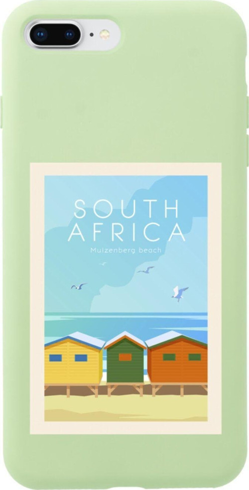 İphone 7 Plus South Africa Tasarımlı Yeşil Telefon Kılıfı
