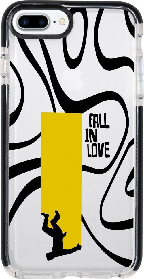 İphone 8 Plus Fall In Love Candy Bumper Silikonlu Telefon Kılıfı