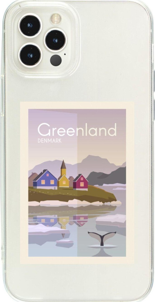Iphone 12 Pro Greenland Denmark Şeffaf Telefon Kılıfı