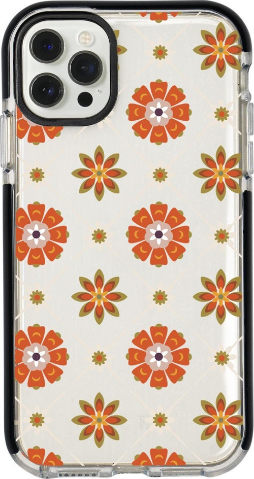 İphone 12 Pro Max Uyumlu Nostaljik Motifler Desenli Candy Bumper Silikonlu Telefon Kılıfı