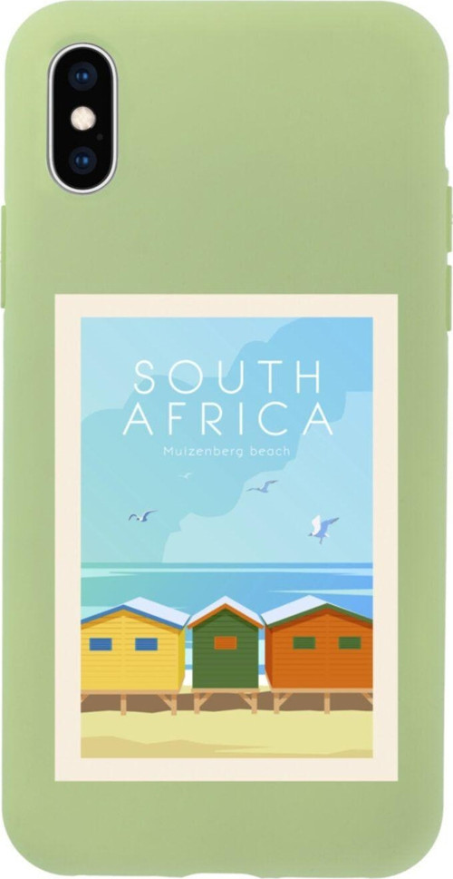 İphone Xs South Africa Tasarımlı Yeşil Telefon Kılıfı