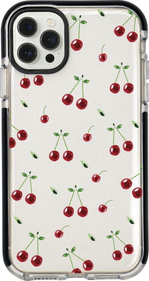 İphone 12 Pro Uyumlu Kiraz Candy Bumper Silikonlu Telefon Kılıfı