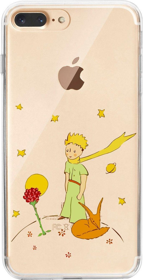 İphone 8 Plus Le Petit Prince Desenli Şeffaf Telefon Kılıfı