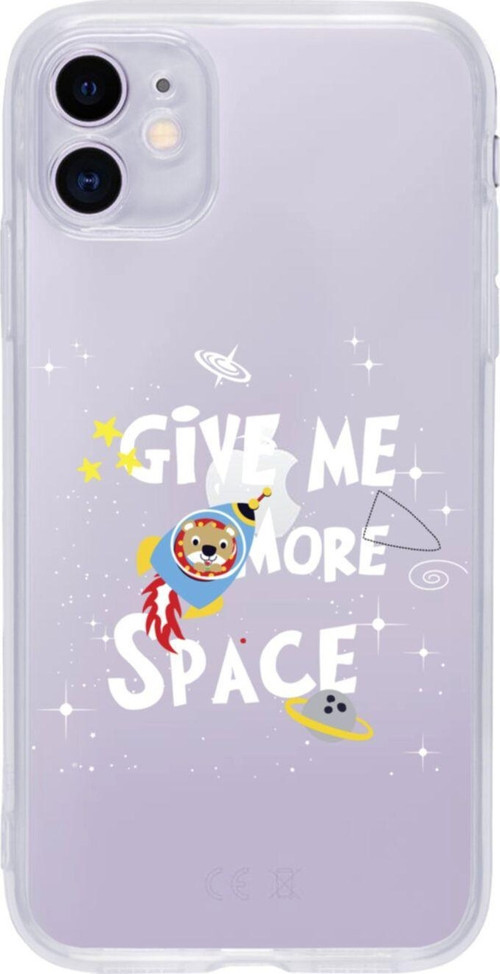 Iphone 11 Give Me More Space Şeffaf Telefon Kılıfı