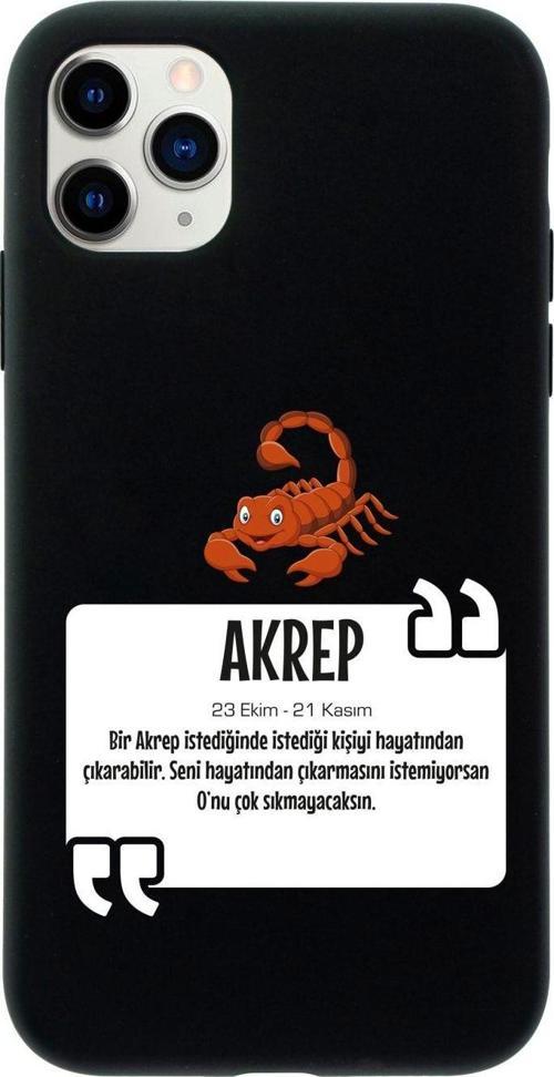 Iphone 11 Pro Max Akrep Burcu Tasarımlı Yeşil Telefon Kılıfı