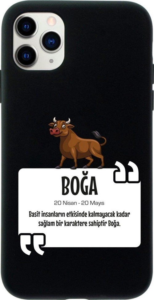 Iphone 11 Pro Max Boğa Burcu Tasarımlı Yeşil Telefon Kılıfı