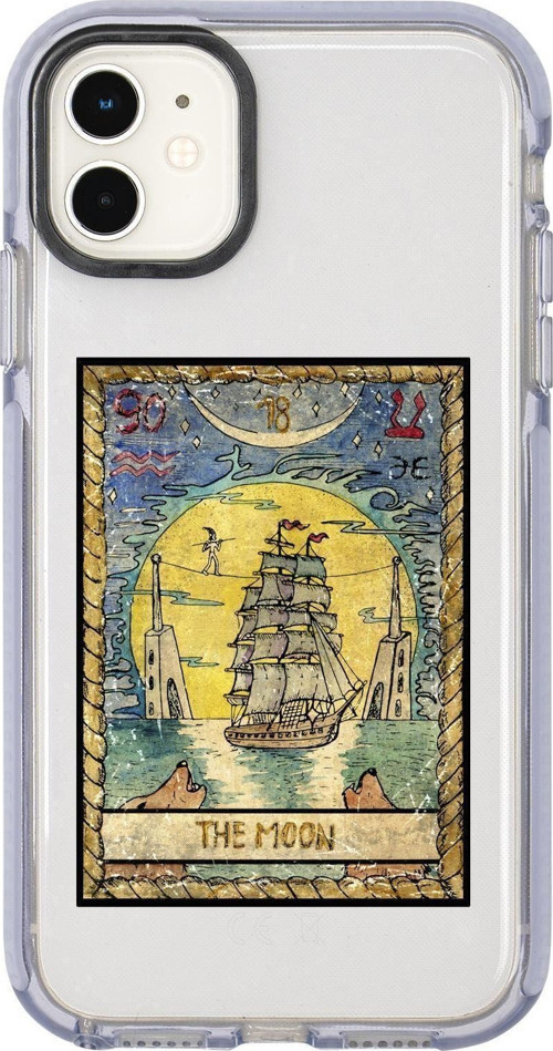 Iphone 11 The Moon Desenli Candy Bumper Silikonlu Telefon Kılıfı