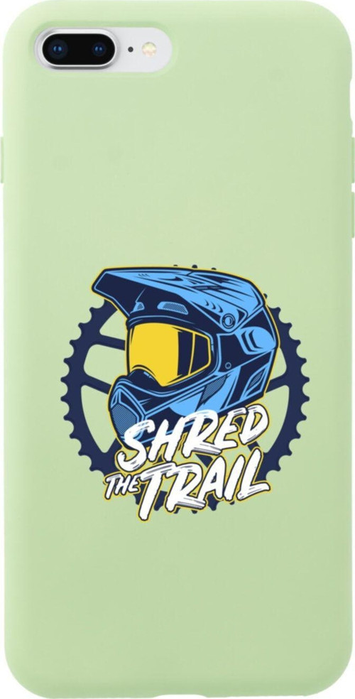 İphone 7 Plus Shred The Trail Tasarımlı Yeşil Telefon Kılıfı
