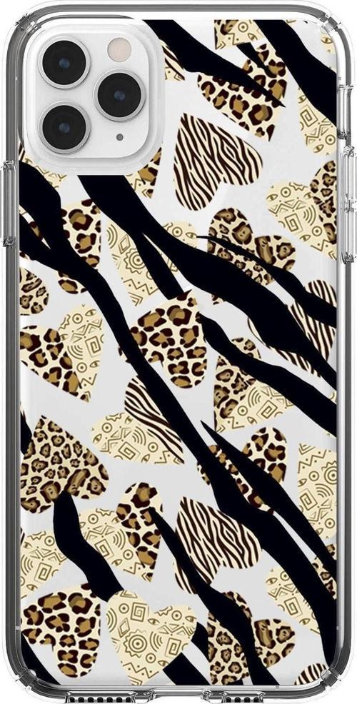 Iphone 11 Pro Max Love Animals Premium Şeffaf Silikon Kılıf Beyaz Baskılı
