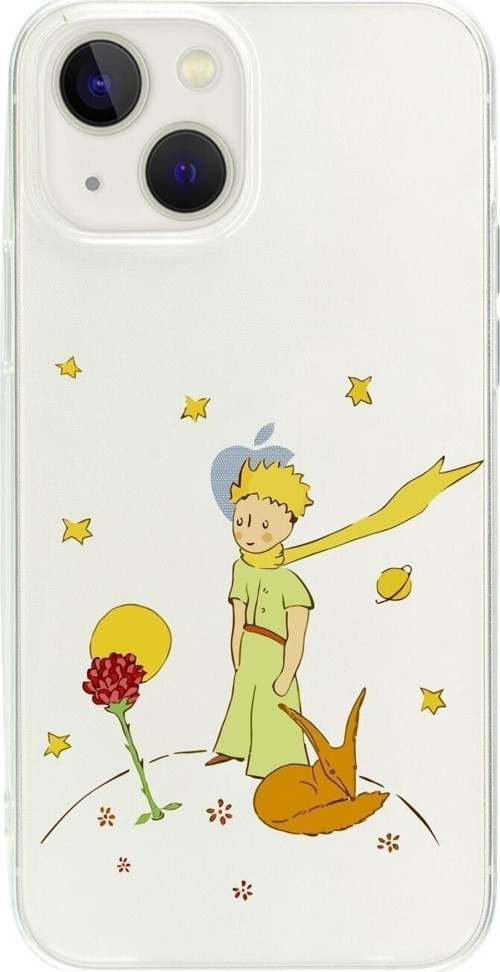 İphone 15 Le Petit Prince Desenli Şeffaf Telefon Kılıfı