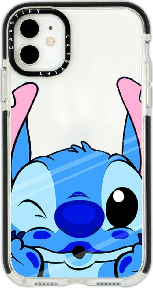 Iphone 12 Pro Casetify Stitch Desenli Anti Shock Premium Silikonlu Siyah Kenar Detaylı Telefon Kılıf