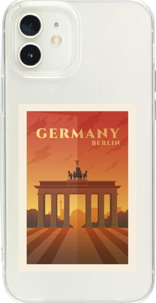 İphone 12 Germany Berlin Şeffaf Telefon Kılıfı