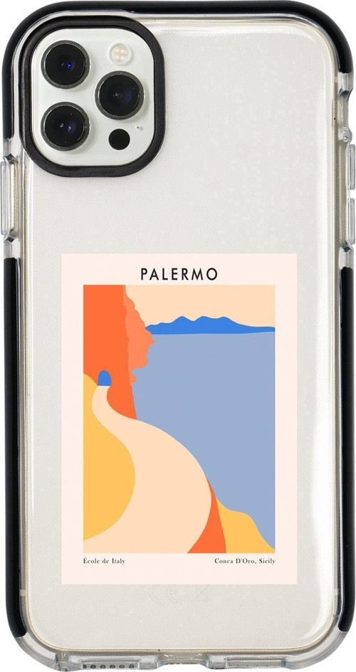 Iphone 12 Pro Max Palermo Desenli Candy Bumper Silikonlu Telefon Kılıfı
