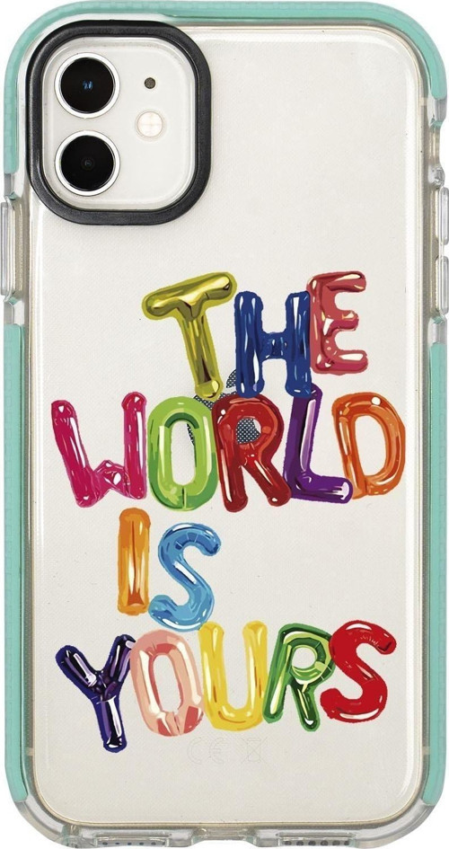 İphone 12 The World Is Yours Candy Bumper Silikonlu Telefon Kılıfı