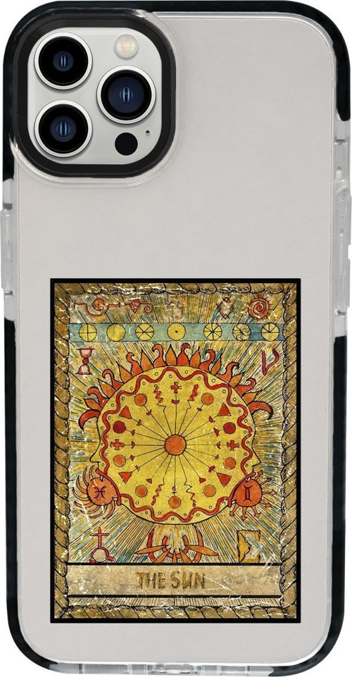 İphone 15 Pro Max Uyumlu The Sun Desenli Candy Bumper Darbe Emci Silikonlu Telefon Kılıfı