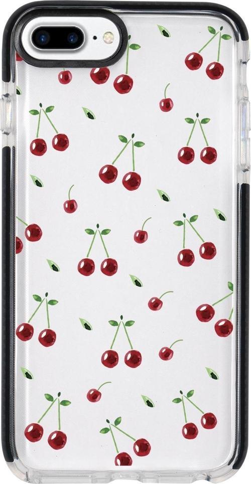 İphone 8 Plus Uyumlu Kiraz Candy Bumper Silikonlu Telefon Kılıfı