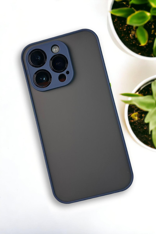 İphone 14 Pro Uyumlu Buzlu Şeffaf Lüx Telefon Kılıfı Mchzr