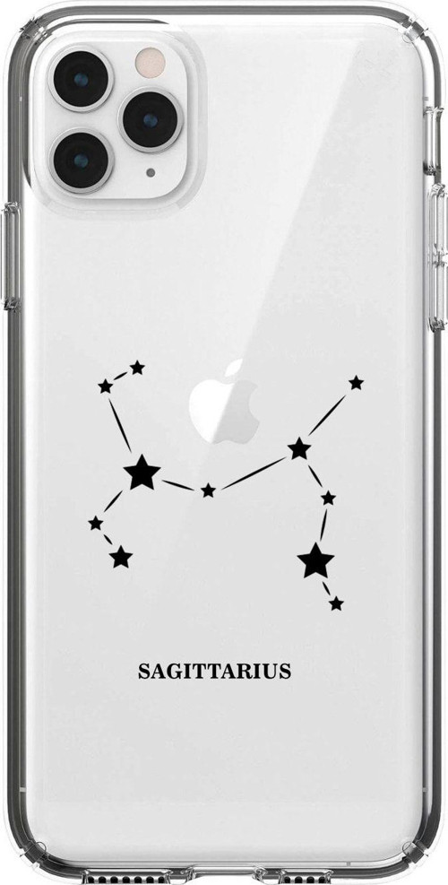 Iphone 11 Pro Yay Yıldız Desenli Şeffaf Telefon Kılıfı