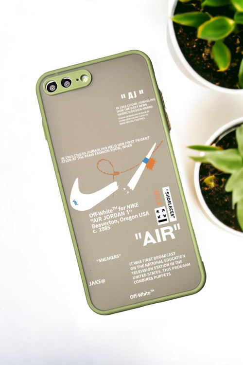 İphone 7 Plus Uyumlu Air Desenli Buzlu Şeffaf Lüx Telefon Kılıfı
