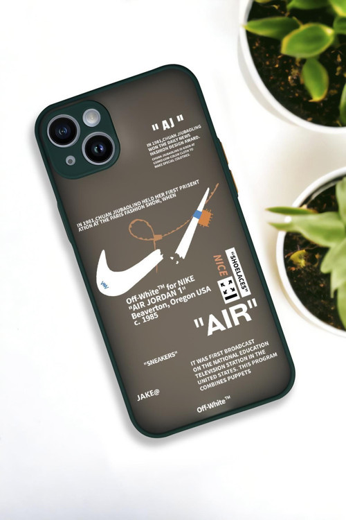 İphone 14 Plus Uyumlu Air Desenli Buzlu Şeffaf Lüx Telefon Kılıfı