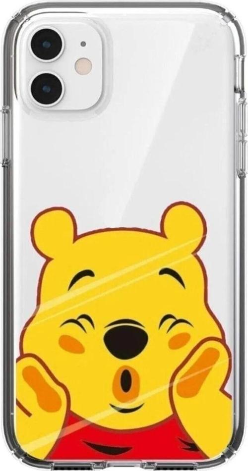 Iphone 11 Uyumlu Pooh Desenli Şeffaf Telefon Kılıfı Uyumlu