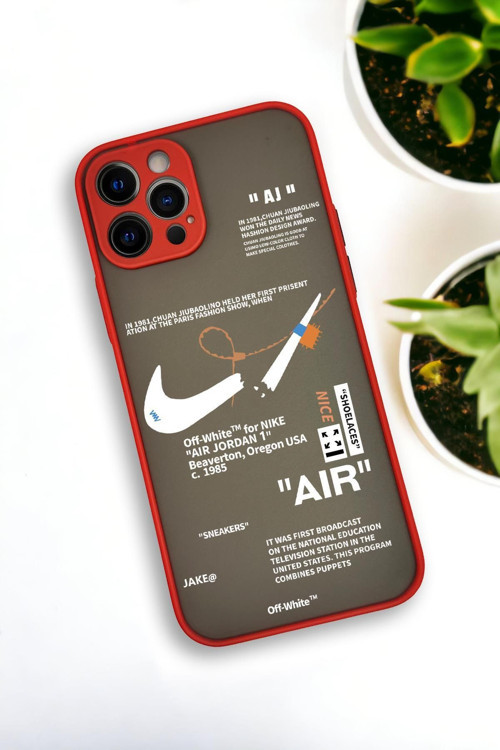 İphone 12 Pro Uyumlu Air Desenli Buzlu Şeffaf Lüx Telefon Kılıfı