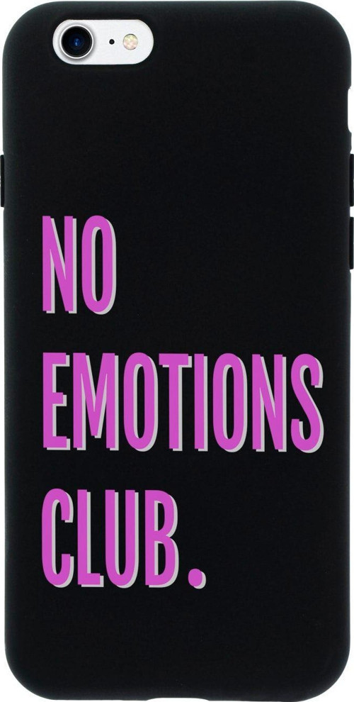 İphone 7 No Emotions Club Tasarımlı Siyah Telefon Kılıfı