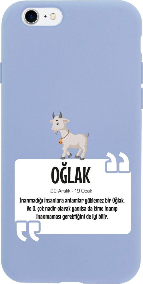 İphone Se Oğlak Burcu Tasarımlı Lila Telefon Kılıfı