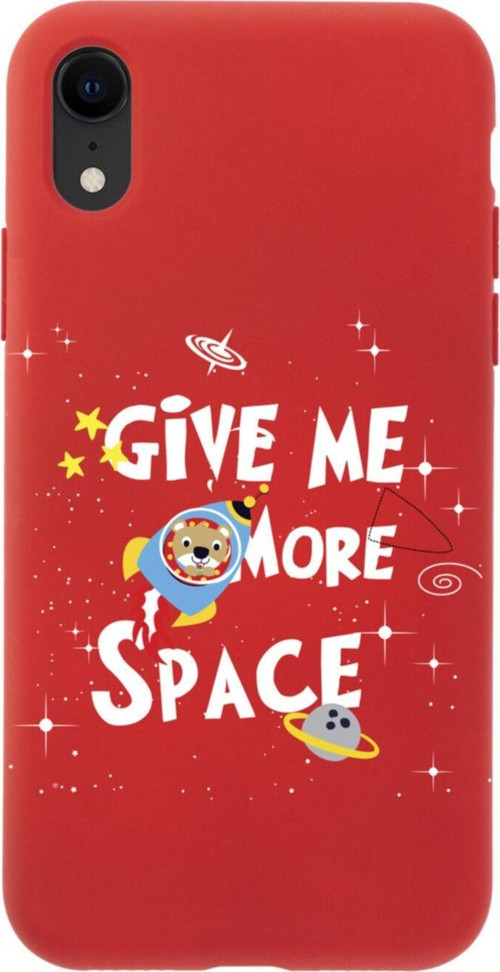 İphone Xr Give Me More Tasarımlı Kırmızı Telefon Kılıfı
