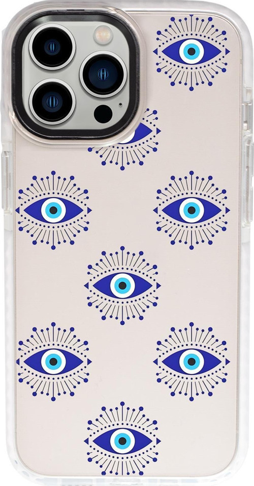 İphone 15 Pro Max Uyumlu Mystic Aura Desenli Candy Bumper Silikonlu Telefon Kılıfı