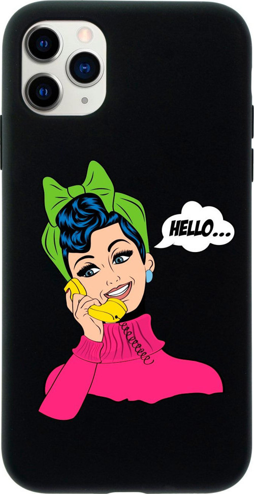 Iphone 11 Pro Max Hello Tasarımlı Yeşil Telefon Kılıfı