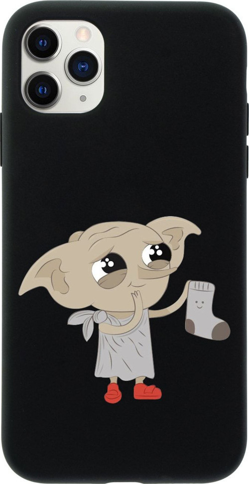 Iphone 11 Pro Max Dobby Tasarımlı Siyah Telefon Kılıfı